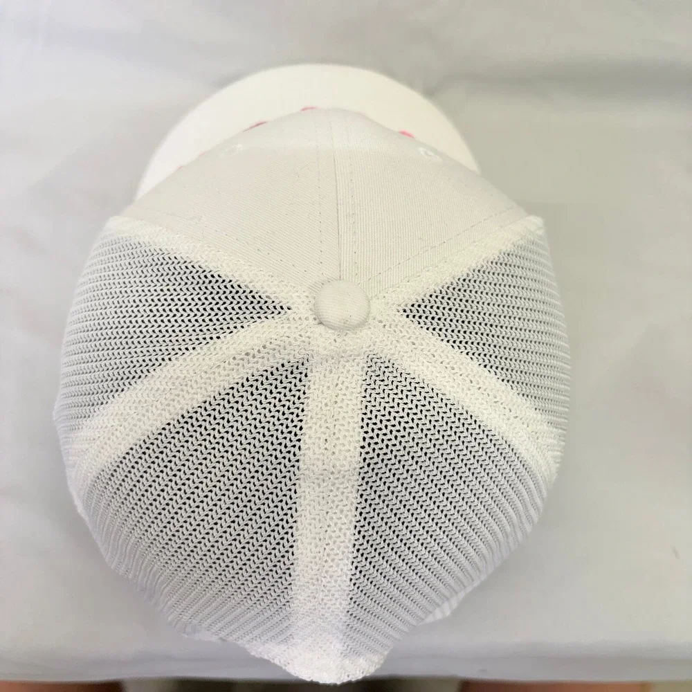 Outdoor Cap Trucker Hat Smash Unisex OSFM White Pink Embroidered Snapback